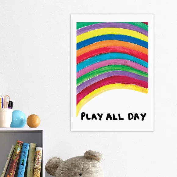 Typography Wall Print - Multicolor, Paper image