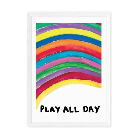 Typography Wall Print - Multicolor, Paper