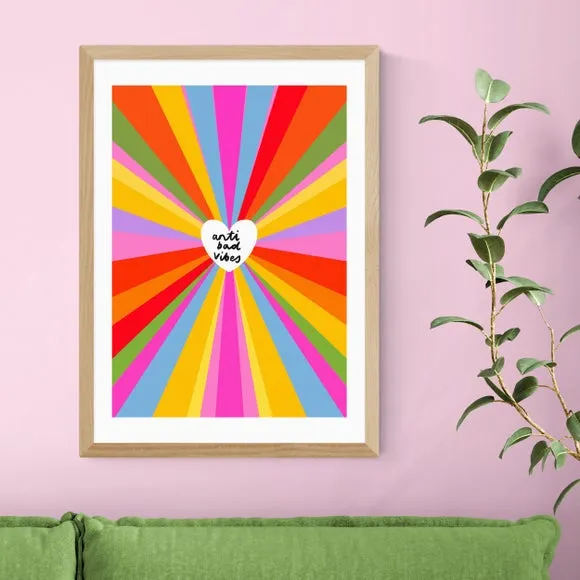 Typography Wall Print - Multicolor, Paper