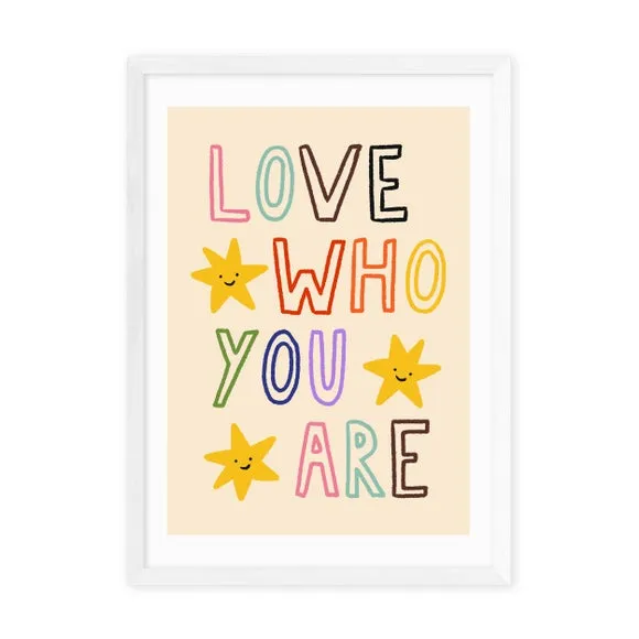 Typography Wall Print - Multicoloured, Paper
