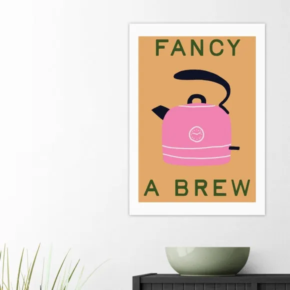 Typography Wall Print - Pink, Paper image