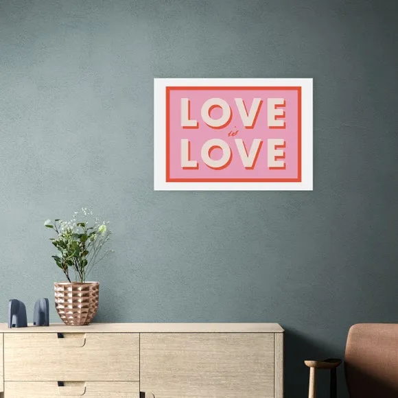 Typography Wall Print - Pink, Paper image