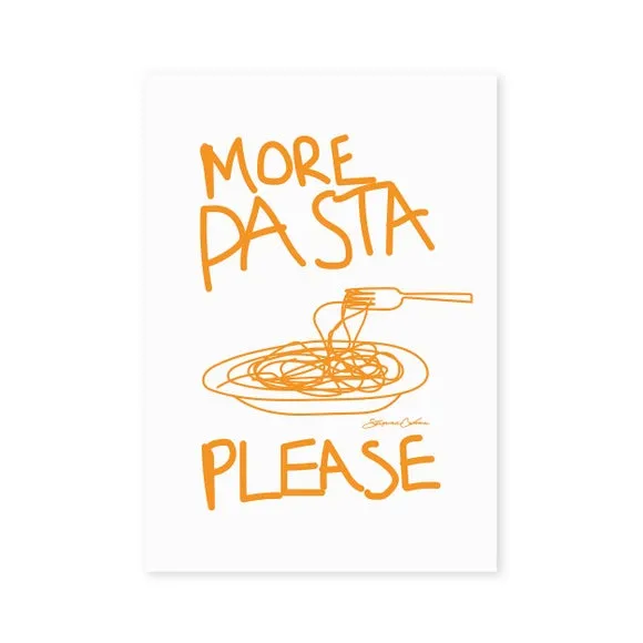 Typography Wall Print - Yellow, Paper