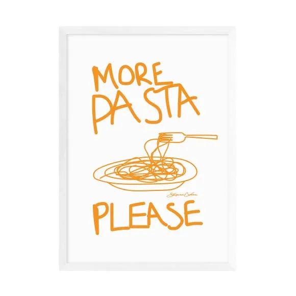 Typography Wall Print - Yellow, Paper