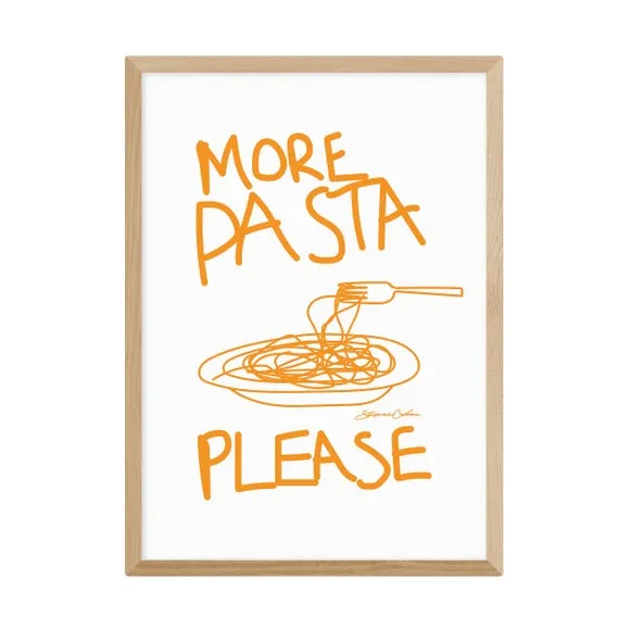 Typography Wall Print - Yellow, Paper