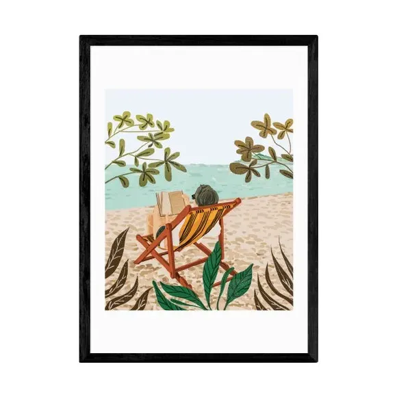 Vacay Book Club Print - Multicolor, Paper