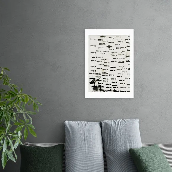 Wabi Sabi Wall Print - Black, Archival Paper image