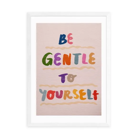 Wall Art Print Be Gentle - Multicolor, Paper