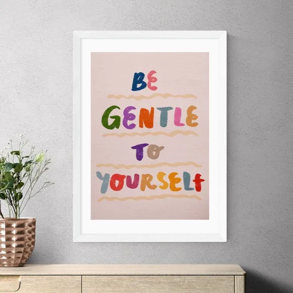 Wall Art Print Be Gentle - Multicolor, Paper