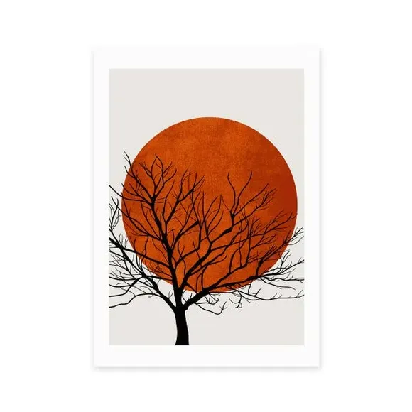 Warm Winter Wall Print - Red