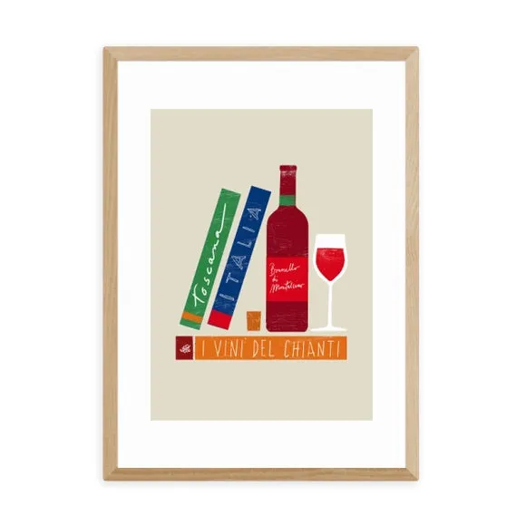 Wine Art Print - Multicolor, Archival Paper
