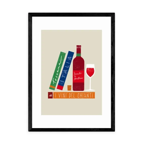 Wine Art Print - Multicolor, Archival Paper