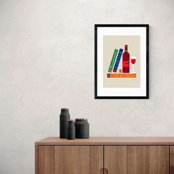 Wine Art Print - Multicolor, Archival Paper