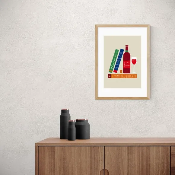 Wine Art Print - Multicolor, Archival Paper