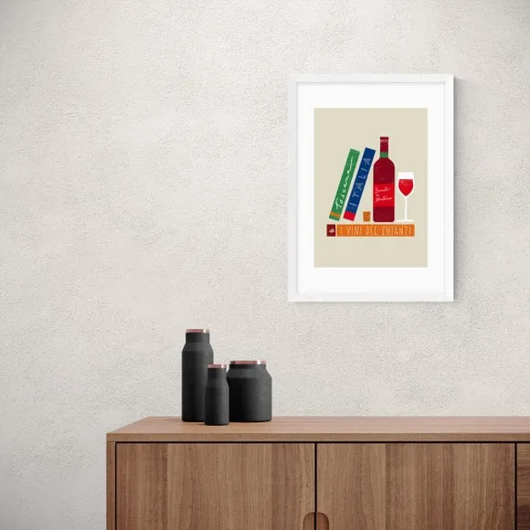 Wine Art Print - Multicolor, Archival Paper