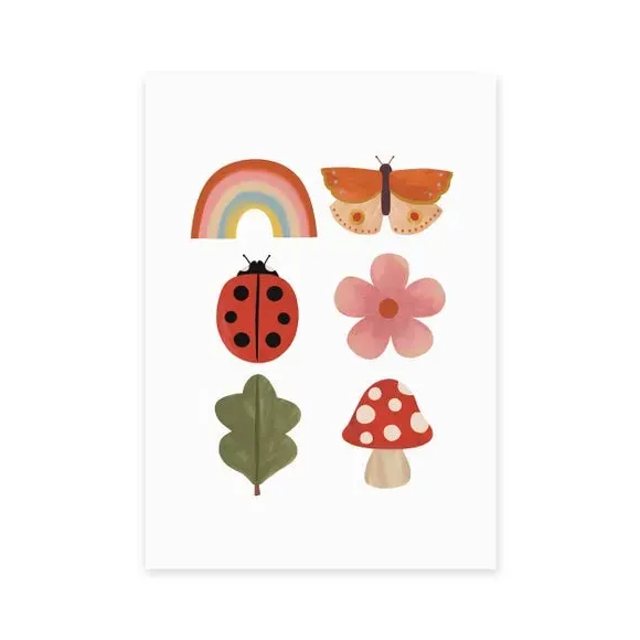 Woodland Wonders Art Print - Multicolor, Paper