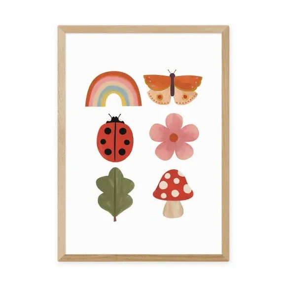 Woodland Wonders Art Print - Multicolor, Paper