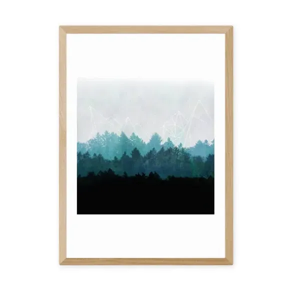 Woods Pastel Landscape Print - Archival Paper