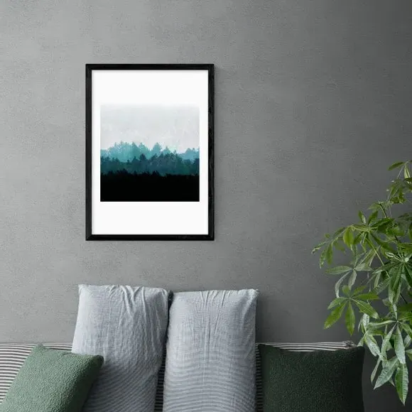 Woods Pastel Landscape Print - Archival Paper