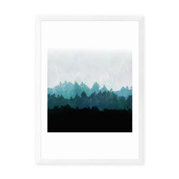 Woods Pastel Landscape Print - Archival Paper