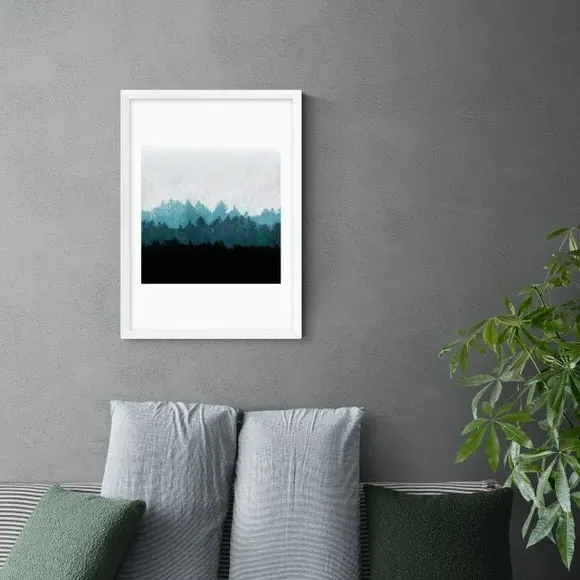 Woods Pastel Landscape Print - Archival Paper