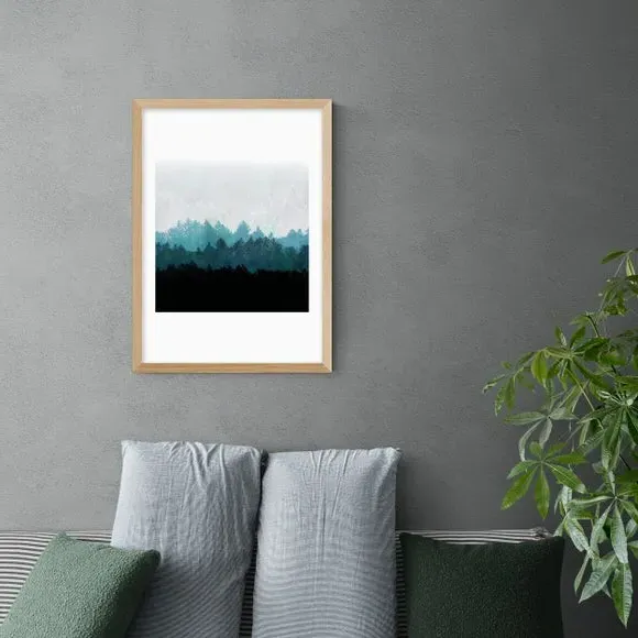 Woods Pastel Landscape Print - Archival Paper