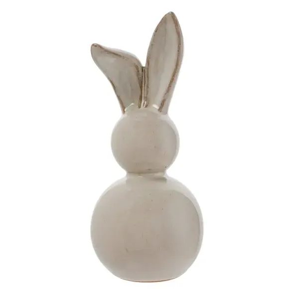 Ceramic Bunny Decoration - Grey