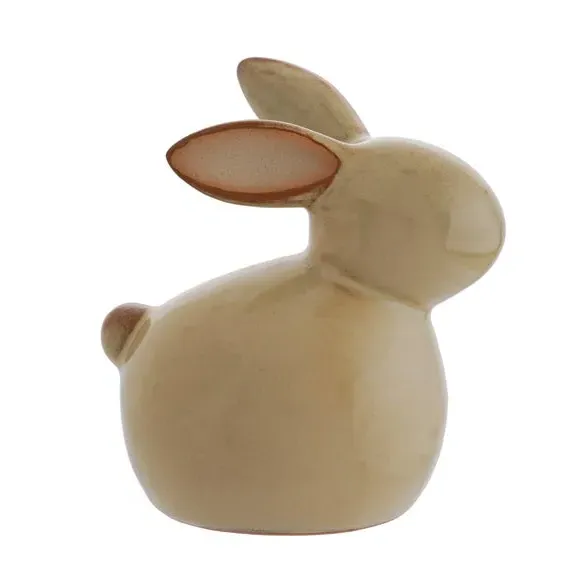 Ceramic Bunny Figurine - Taupe, Ceramic