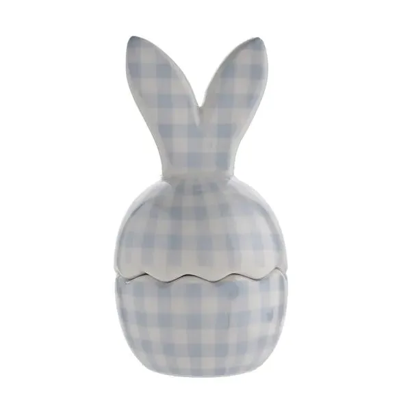 Set of 2 Bunny Ear Egg Cups - Blue, Ceramic