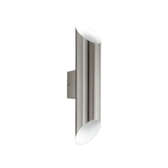 2 Light LED Outdoor Wall Light - Steel, Metal