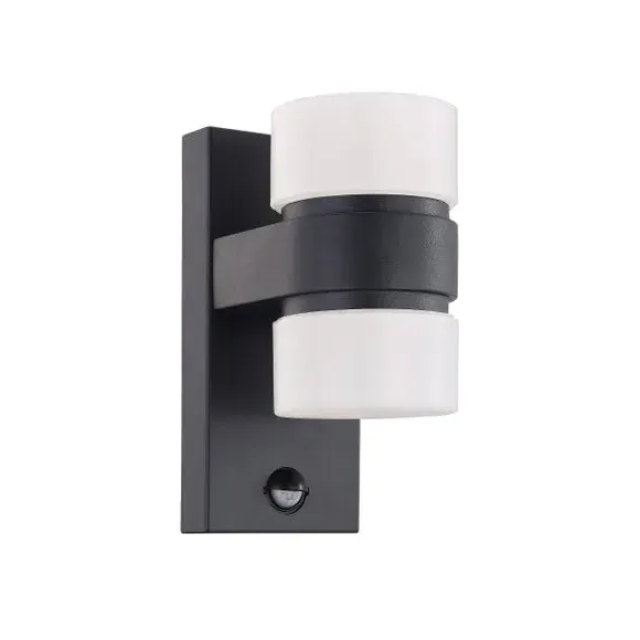 2 Light Outdoor Sensor Wall Light - Anthracite