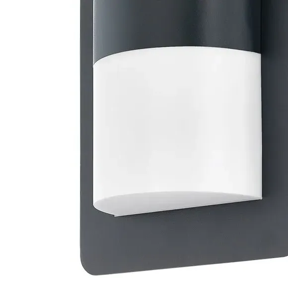 2 Light Outdoor Wall Light - Anthracite, Metal
