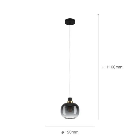 Adjustable Pendant Light - Grey, Steel
