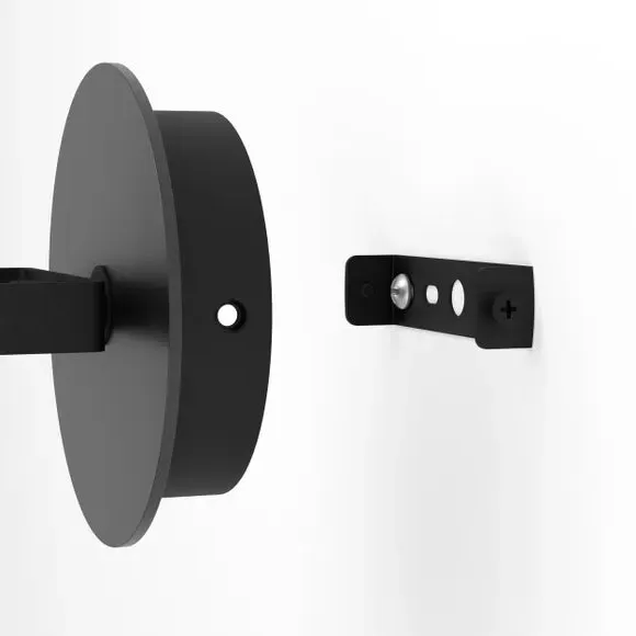 Adjustable Wall Ceiling Spotlight - Black, Steel