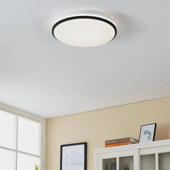 Circular LED Ceiling Light - White, Plastic image