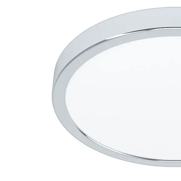 Circular LED Flush Ceiling Light - Silver