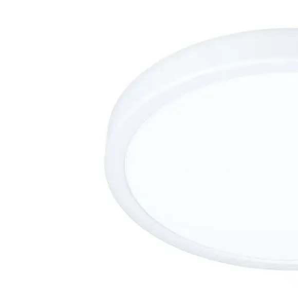Circular LED Flush Ceiling Light - White