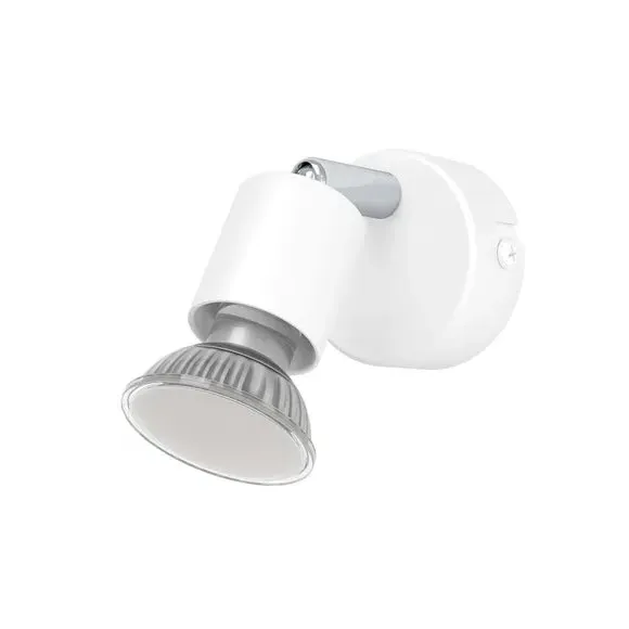 Adjustable Semi Flush Spotlight - White, Steel image