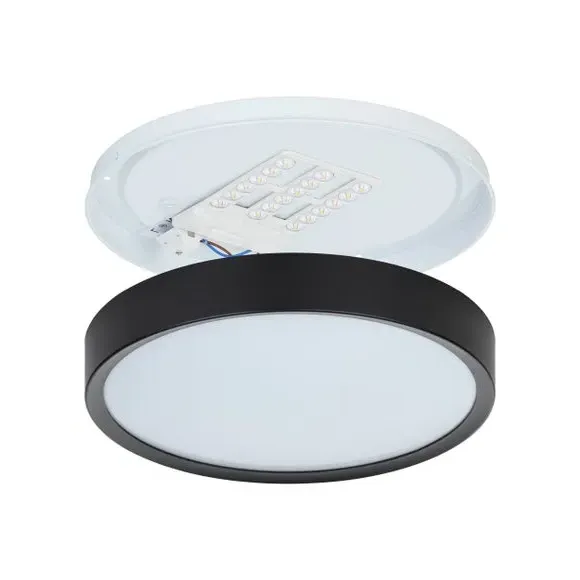 Flush Ceiling Light with LED - Black