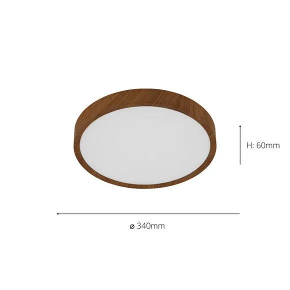 Flush Ceiling Light with LED - Natural