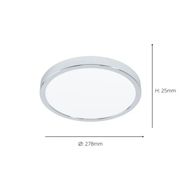 Flush Ceiling Light with LED - Silver