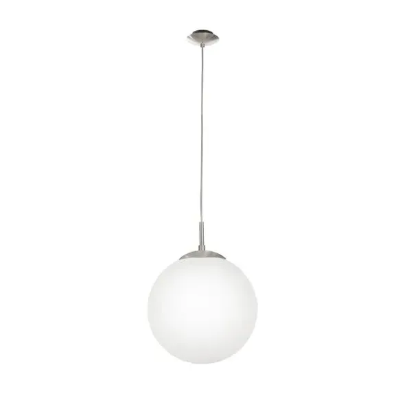 Globe Pendant Light - Satin Nickel, Glass