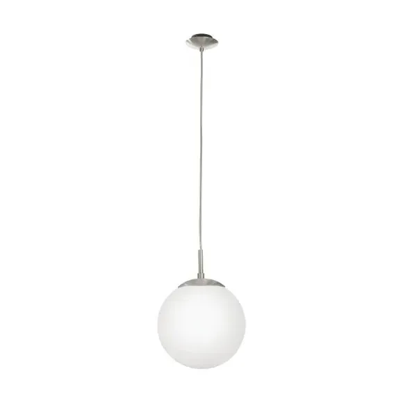 Globe Pendant Light - Satin Nickel, Glass