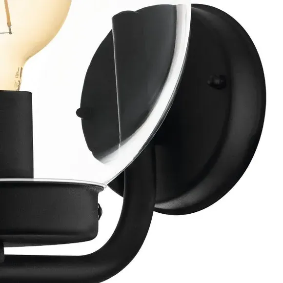 Globe Wall Light with IP44 Rating - Clear