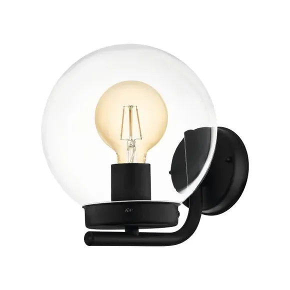 Globe Wall Light with IP44 Rating - Clear