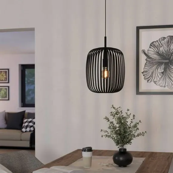 Industrial Pendant Light Adjustable - Black image