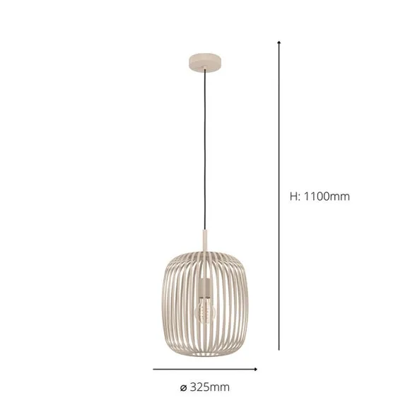 Industrial Pendant Light Adjustable - Natural