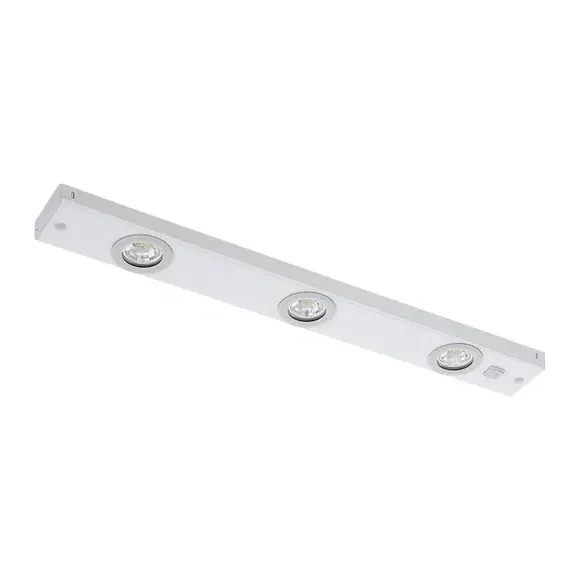 LED Flush Cabinet Light - White, Metal