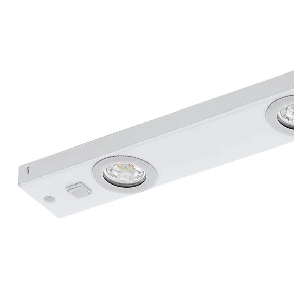 LED Flush Cabinet Light - White, Metal