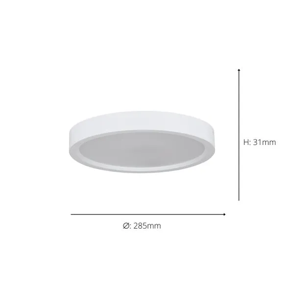 LED Flush Ceiling Light - White